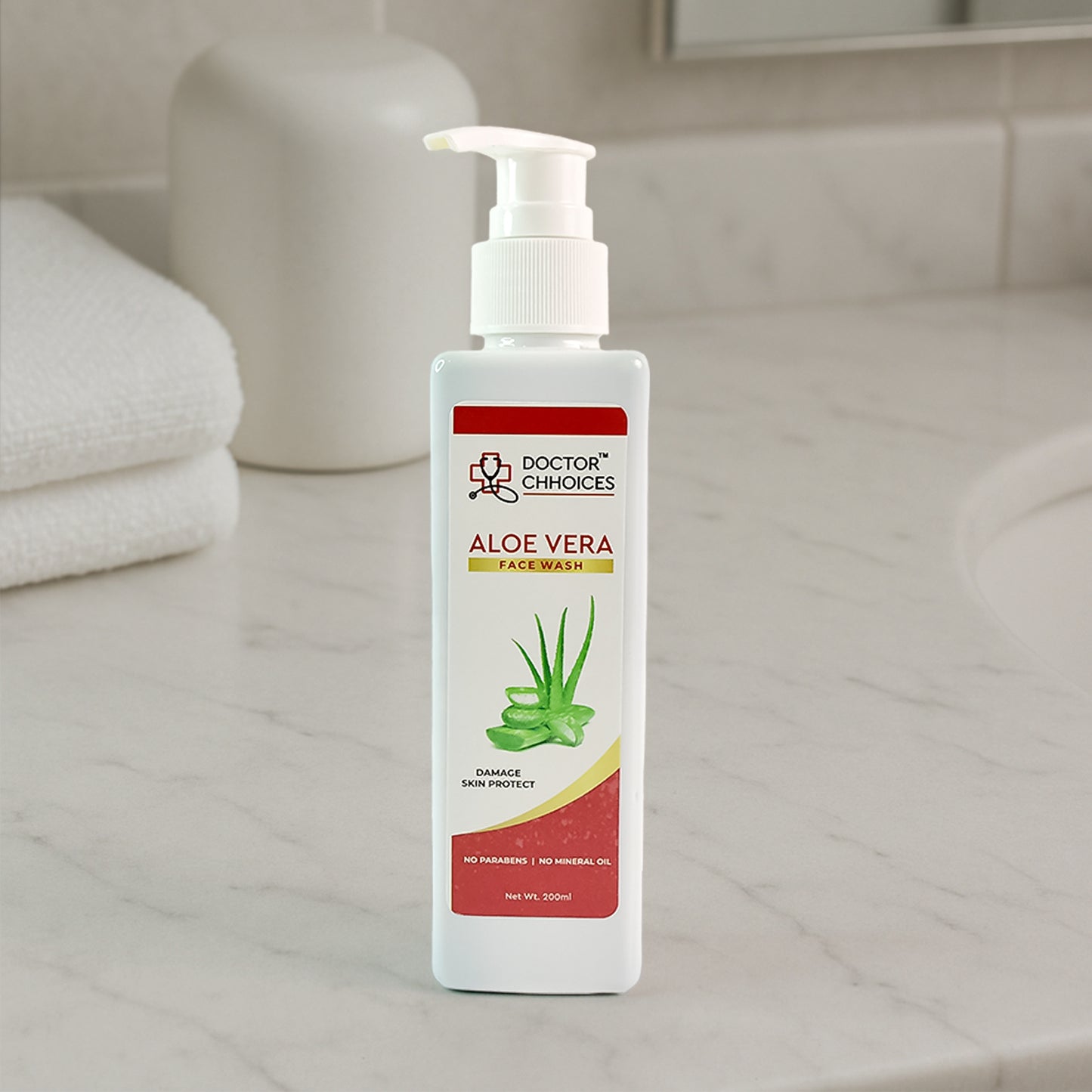 Doctor Chhoices Aloe Vera Face Wash – 200ml | Gentle Hydrating Cleanser