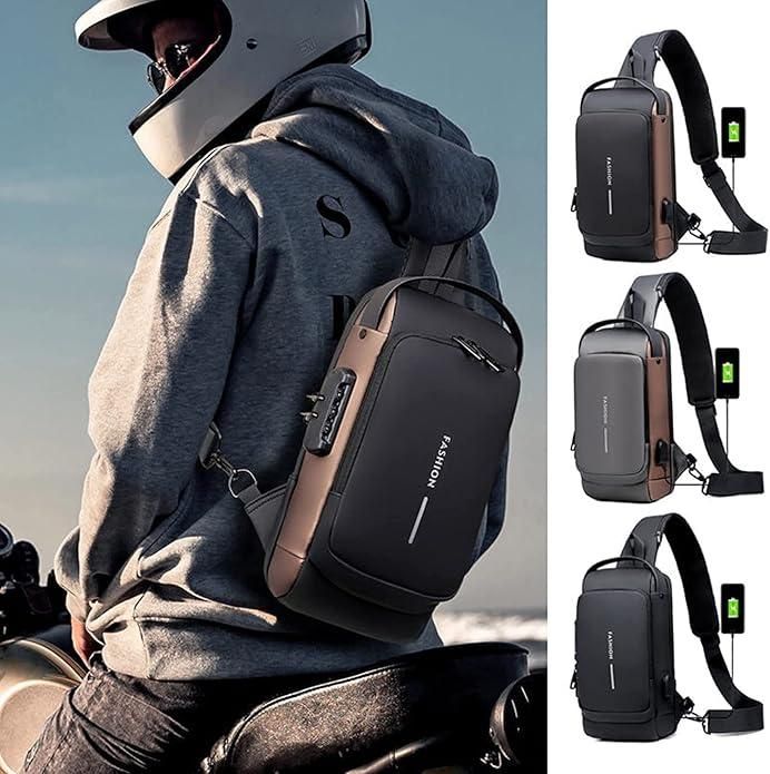Sleek Leather Sling Bag for Men – Lightweight, Durable & Stylish
