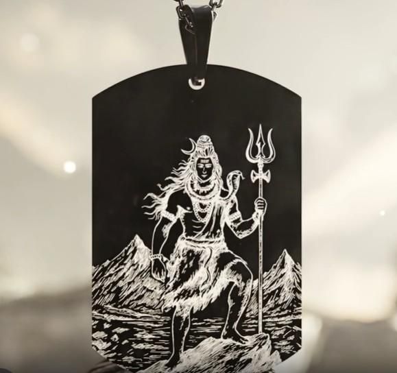 Eternal Shiv God Pendant with Chain – Men’s Necklace