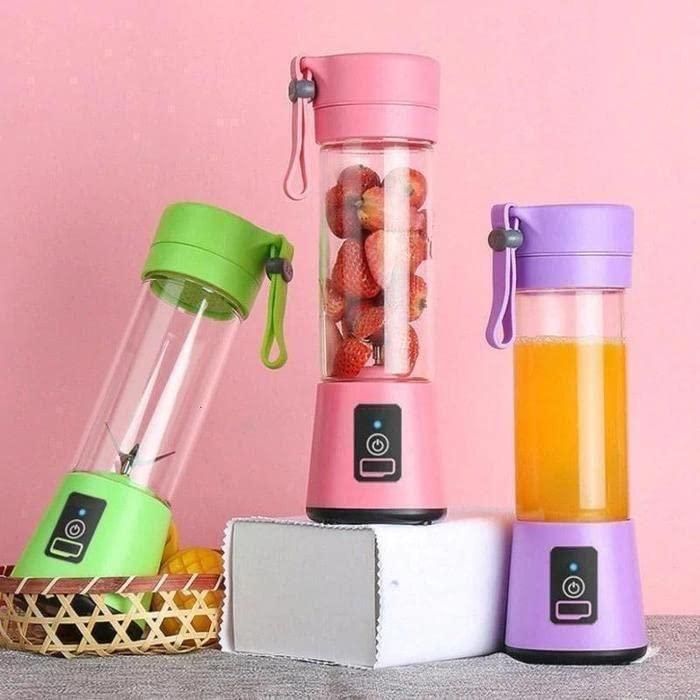 Portable USB Rechargeable Juice Maker – 6 Blade, 380ml
