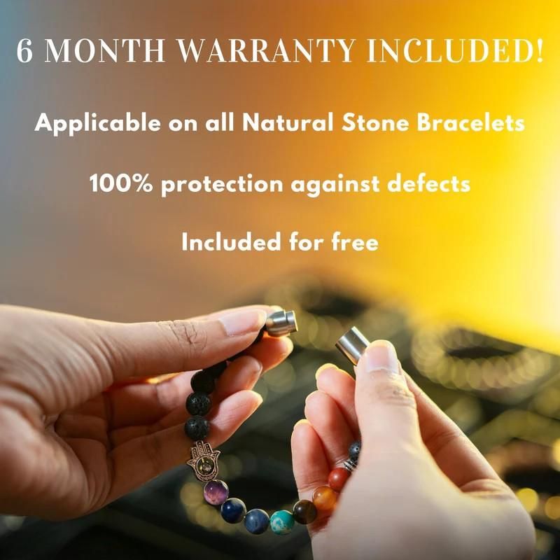 Super 9 Chakra Stone-Bead Bracelet – Unisex
