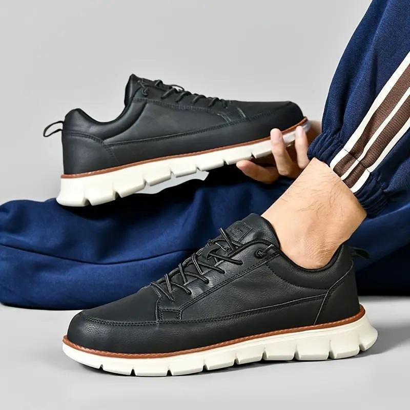 Men’s Stylish Black Casual Sneakers