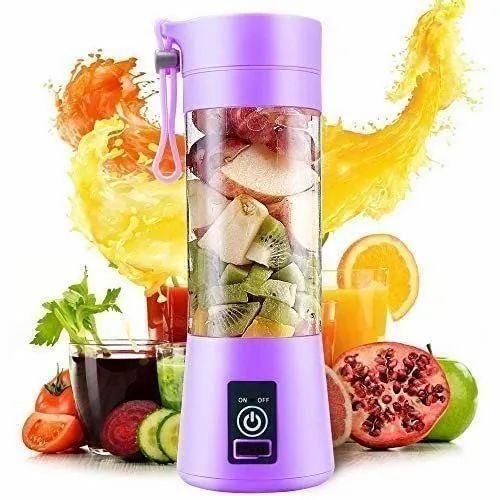 Portable USB Rechargeable Juice Maker – 6 Blade, 380ml