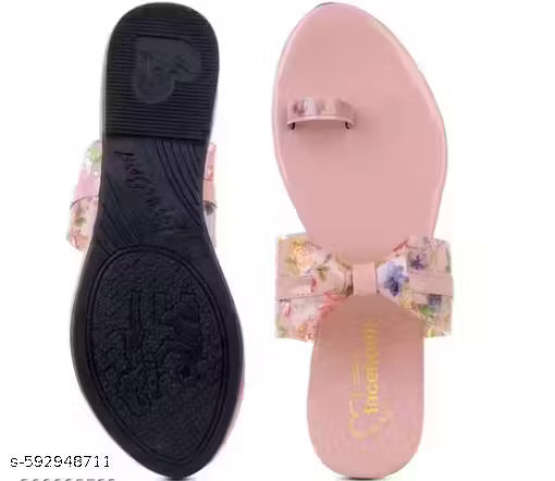 G12 - Women’s Peach Flats Sandal – Slip-On Comfort