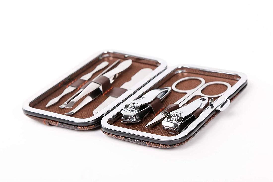 7-in-1 Pedicure & Manicure Tools Kit for Women – Portable Grooming Set