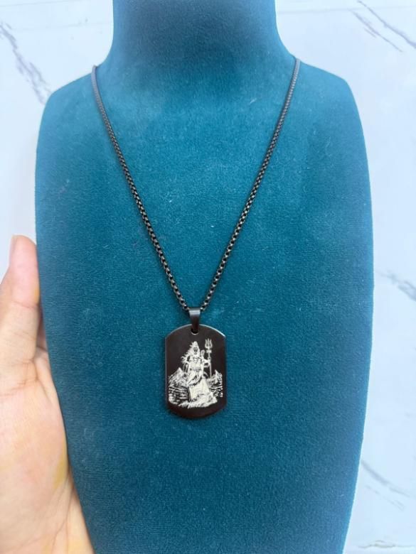 Eternal Shiv God Pendant with Chain – Men’s Necklace