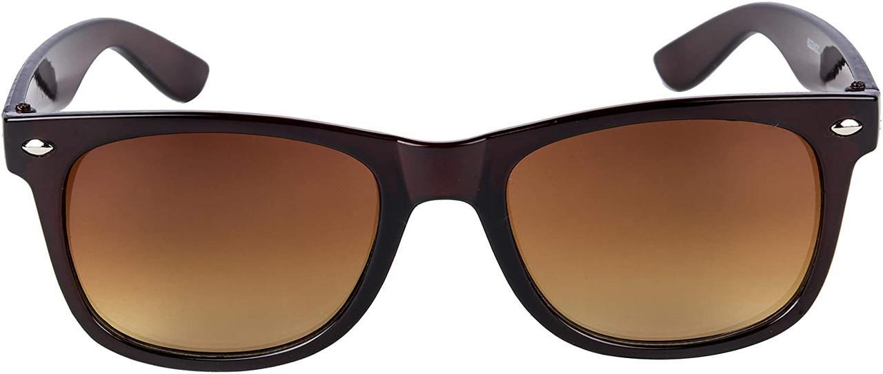 Unisex Brown Wayfarer Sunglass