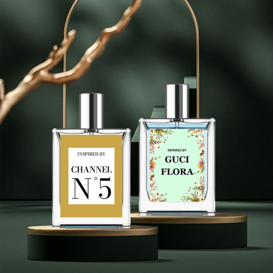 Inspired By Gucci Flora & Channel N5 Eau De Parfume 50ml Pack of 2 - Fanbuluxe
