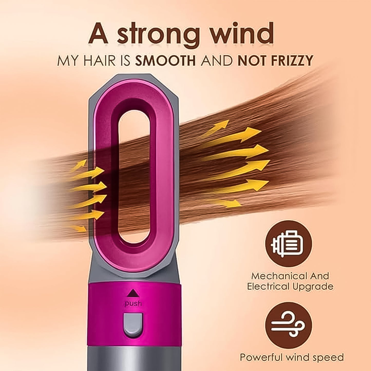 5 in 1 Hair Dryer Brush – Multifunctional Hot Air Styler (1000W)