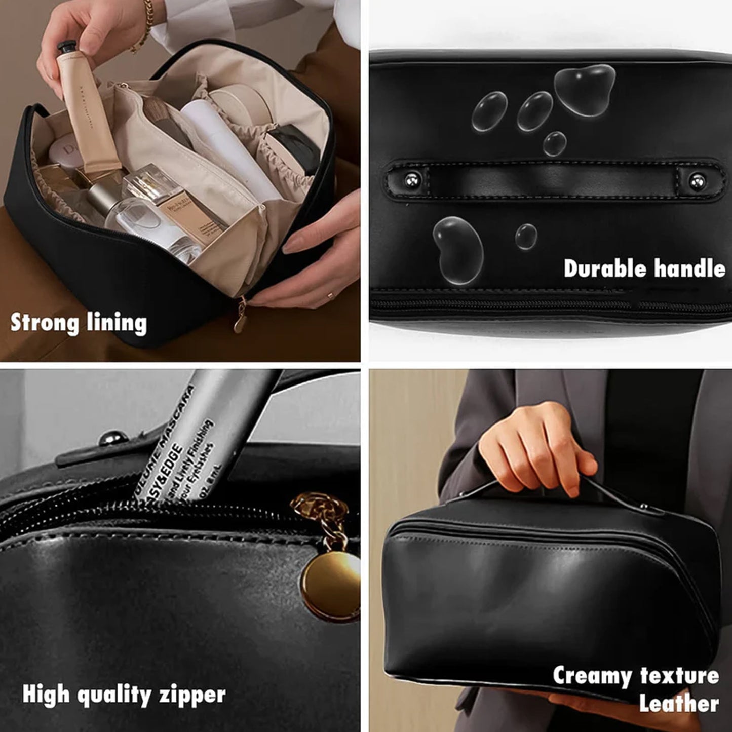 Premium Travel Makeup & Toiletry Organizer Pouch – Waterproof & Portable
