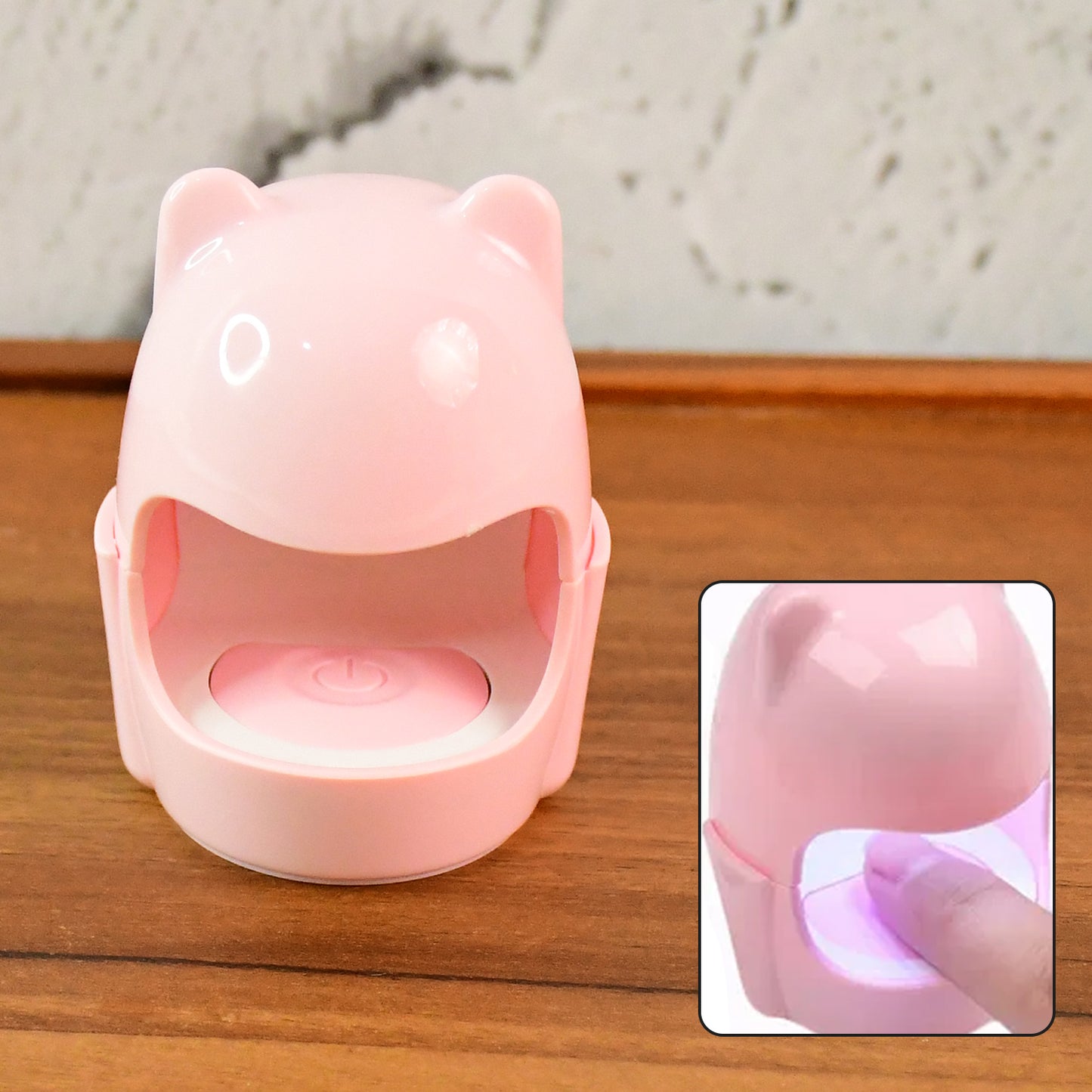 Mini Bear LED Nail Dryer – USB Rechargeable
