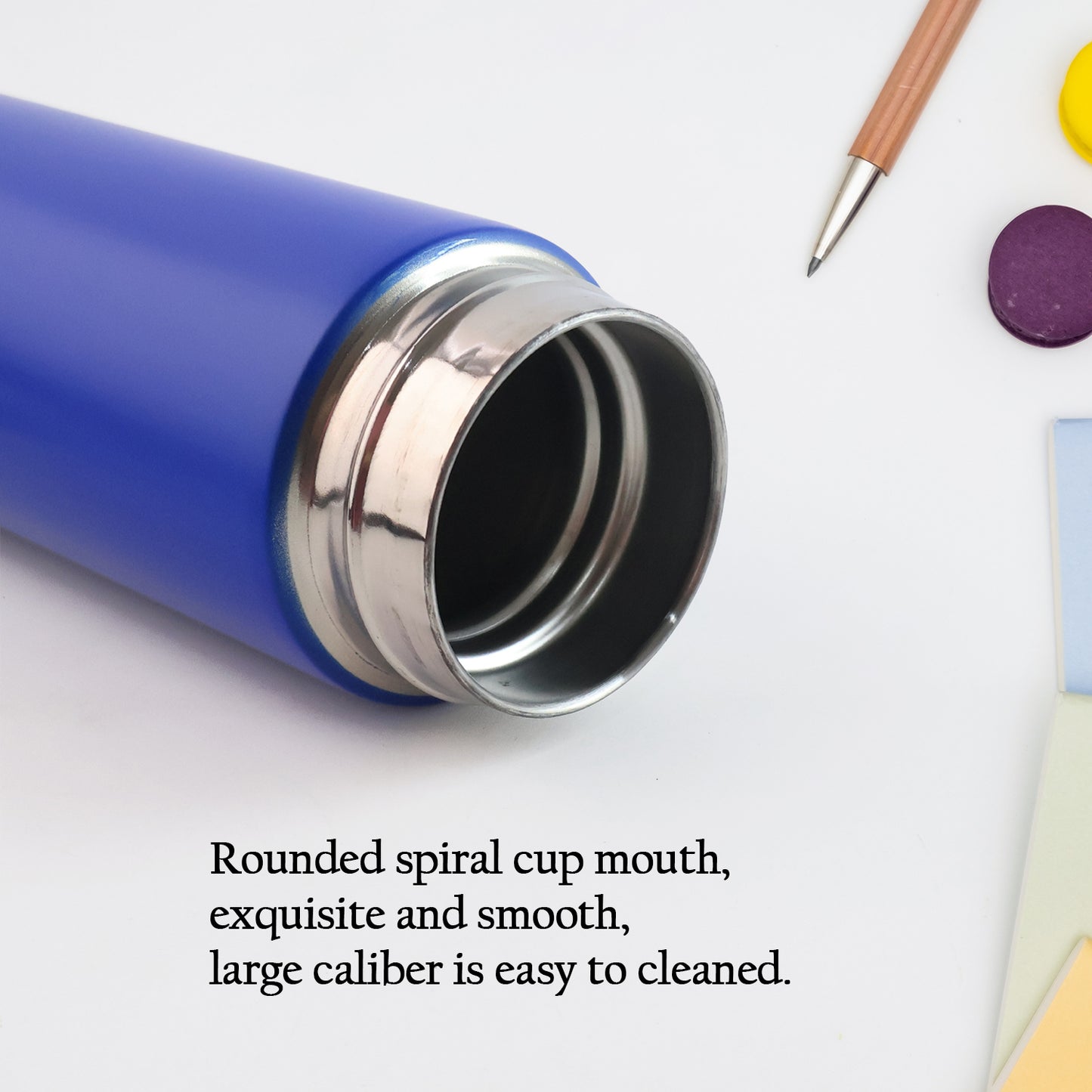 Blue Smart LED Temperature Water Bottle – 500ML