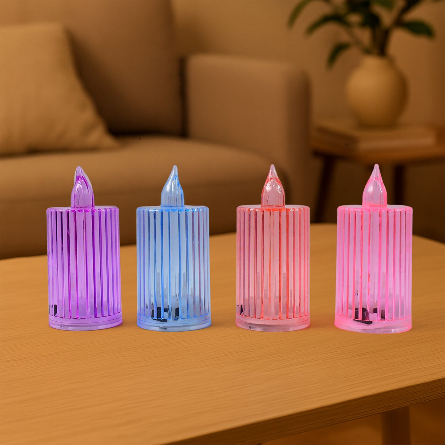 8-Piece Decorative LED Flameless Candle Set – Safe Ambient Lighting for Home & Events