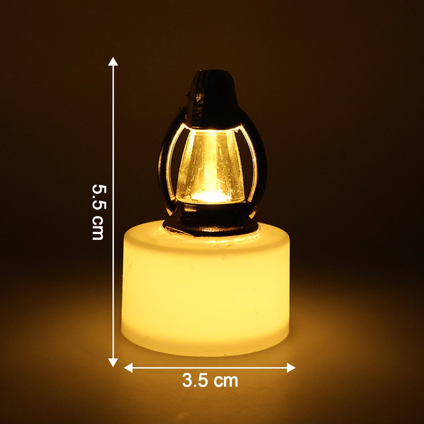 Set of 12 LED Multicolor Flameless Candle Lamps – Battery Operated