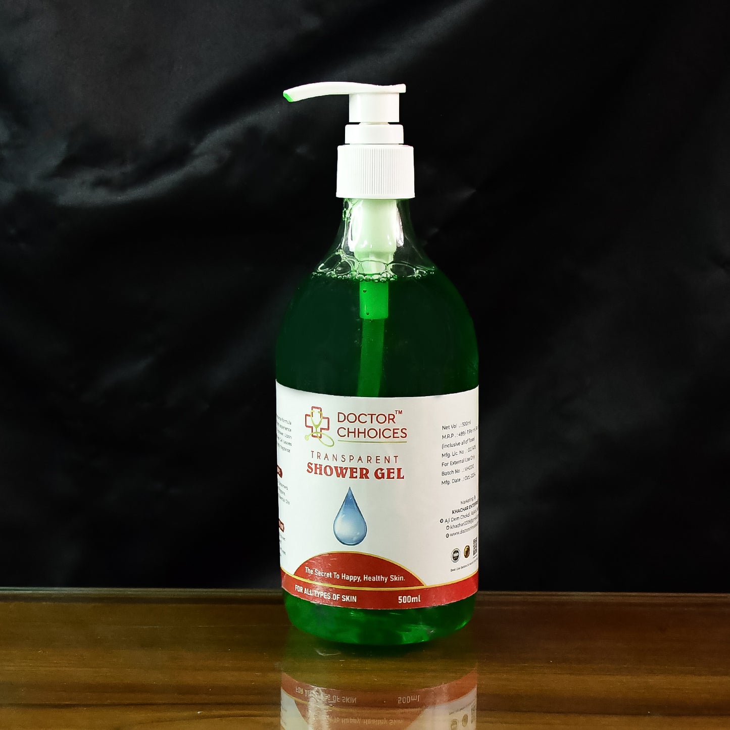 Doctor Choice Transparent Shower Gel – Gentle Cleanser with Refreshing Fragrance – 500ml