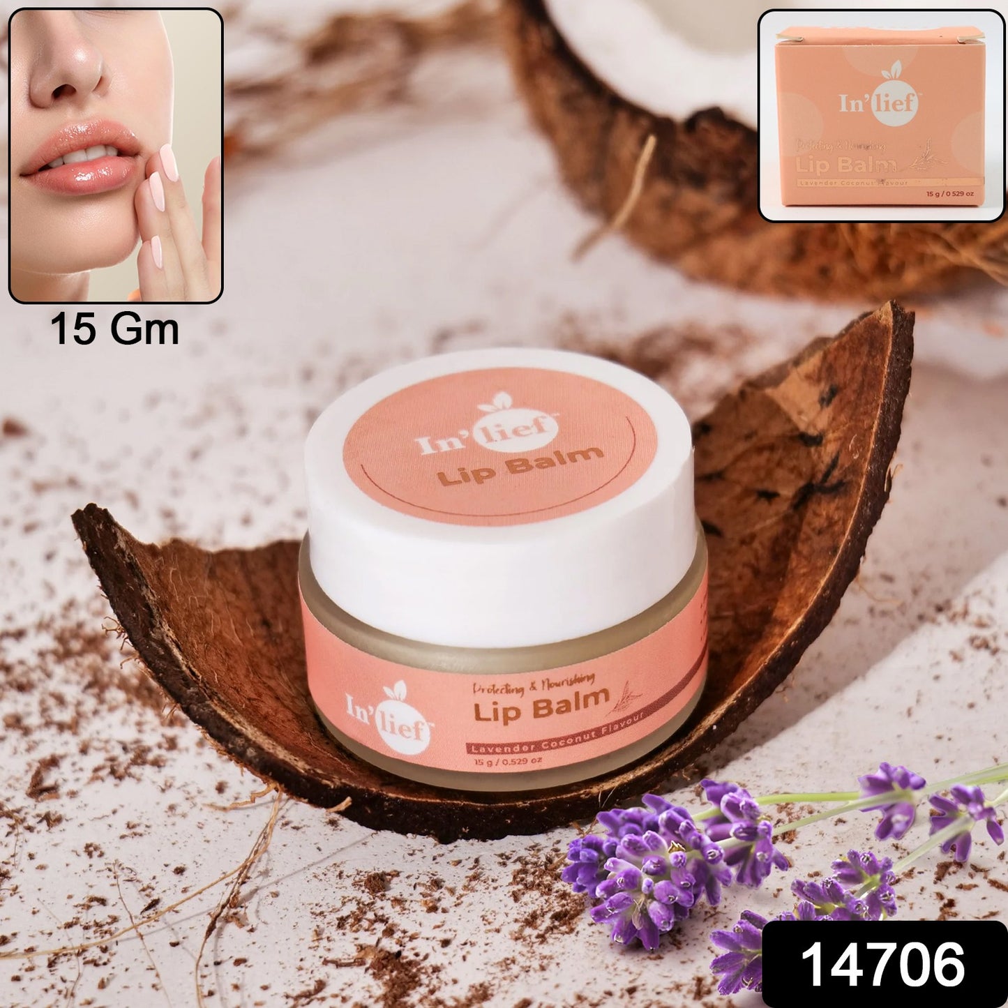 Inlief Moisturizing Nourishing Lip Balm (1 Pc 15 Gm)