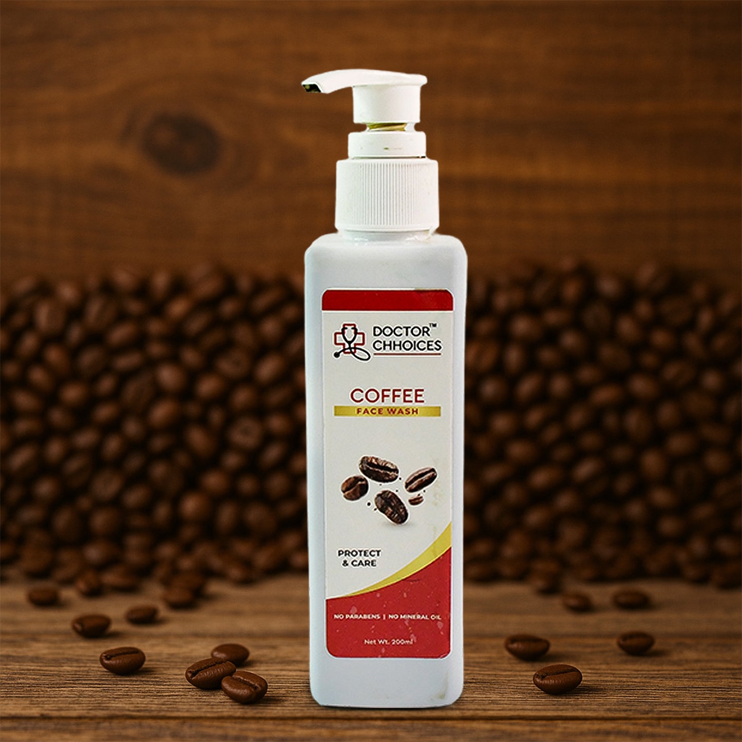 Doctor Chhoices Coffee Face Wash – 200ml | Tan Removal & Energizing Cleanser
