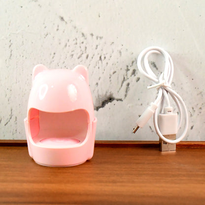 Mini Bear LED Nail Dryer – USB Rechargeable