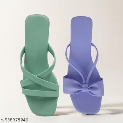G11 - Women’s 2-Pair Footwear Combo – Sandals & Slip-On Slides