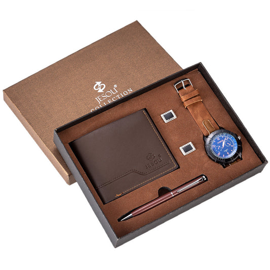 Men’s Gift Watch Set – Elegant Box Packaging - Fanbuluxe