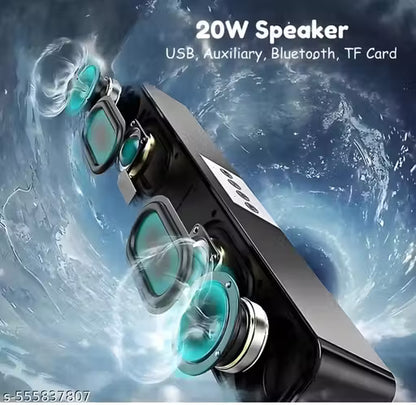 E2 - Portable Home Theatre Soundbar – 10W Bluetooth, High Bass, Dynamic Thunder Sound