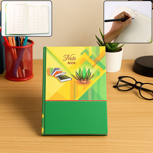 Hardcover Ruled Notebook with Calendar – 160 Pages, 22x16 cm