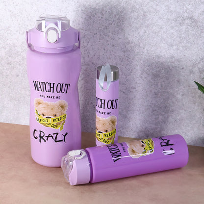 Premium 3-Piece Water Bottle Set – 2000ML + 900ML + 300ML, Leakproof & BPA-Free