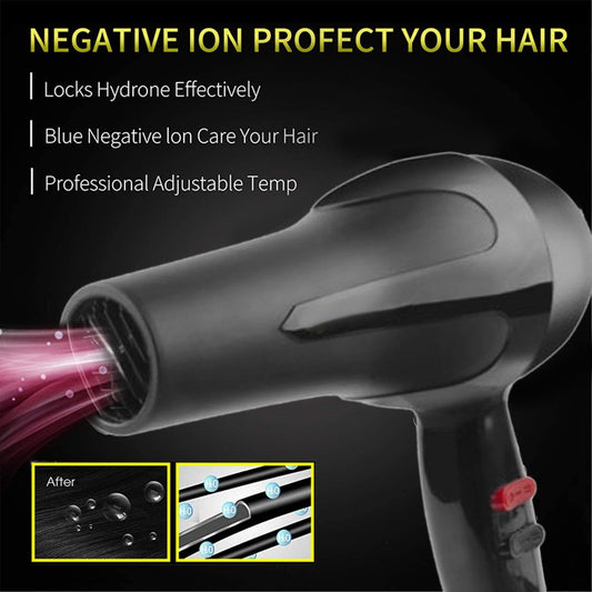 2888 Professional Hair Dryer – 1500W, Hot & Cold, 2-Speed, Compact Design
