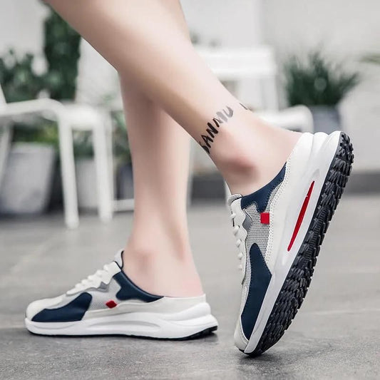 Men’s Fashionable Daily Wear Sneaker Casual Shoes – White & Grey