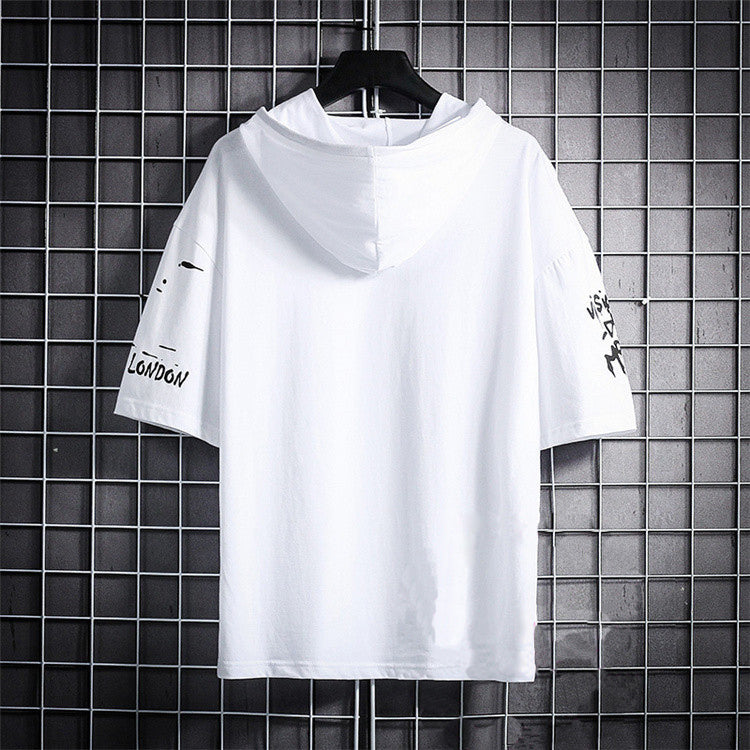 Men’s Cotton Casual Hoodie – White