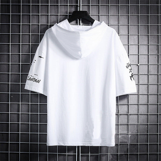 Men’s Cotton Casual Hoodie – White