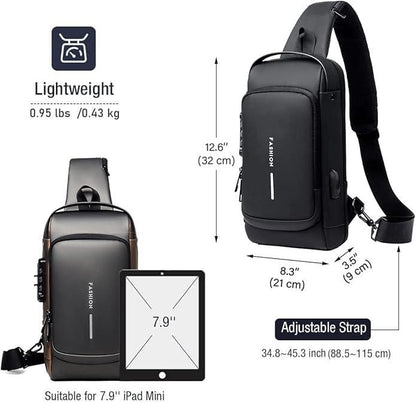 Sleek Leather Sling Bag for Men – Lightweight, Durable & Stylish