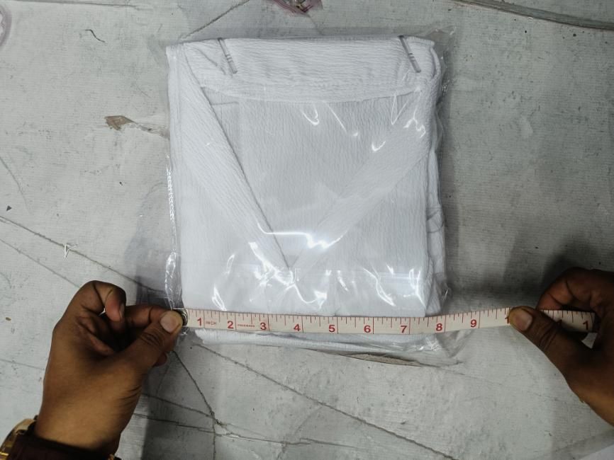 Men’s Corduroy Co-Ord Set – White Casual Wear