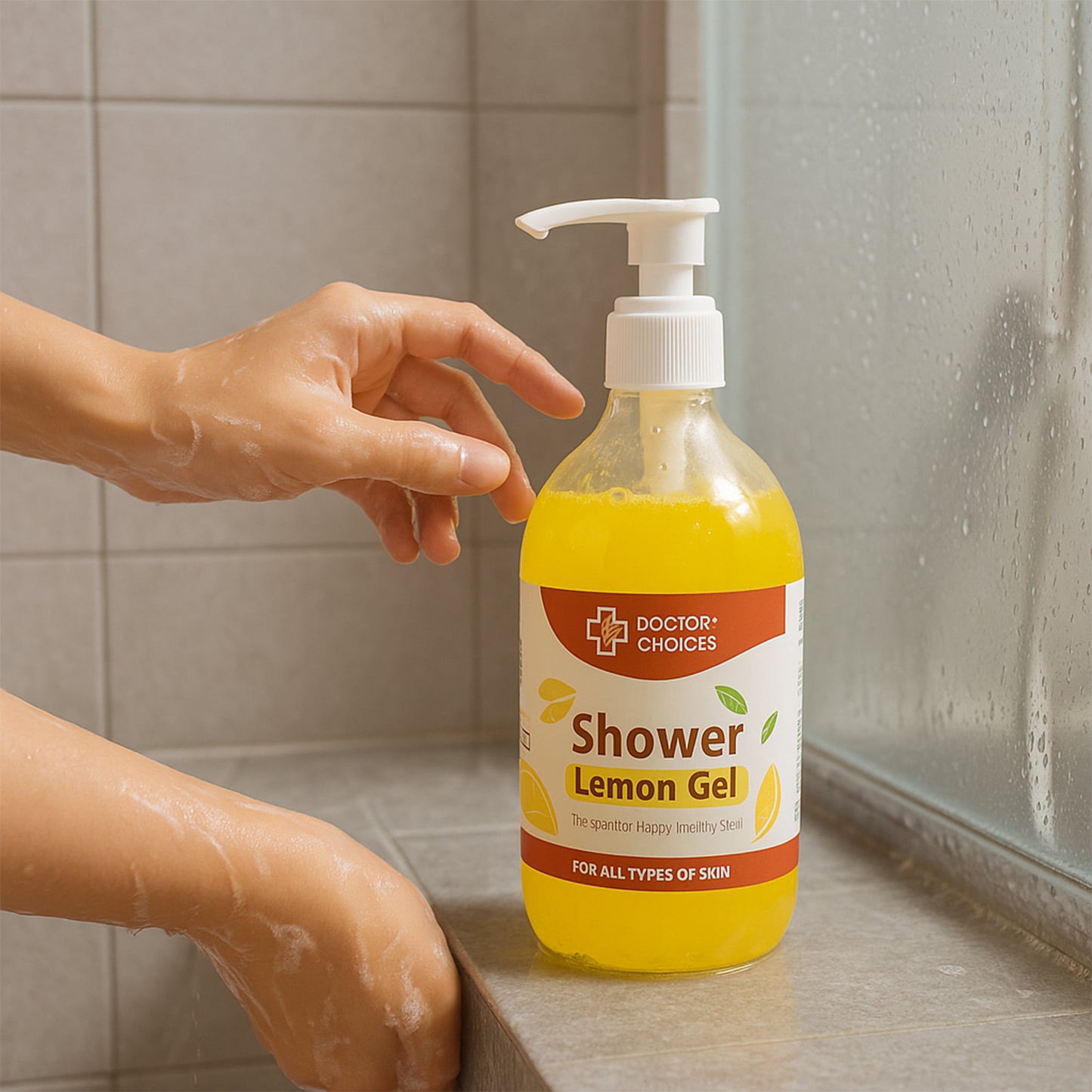 Doctor Chhoices Lemon Shower Gel – 500ml Refreshing Body Wash