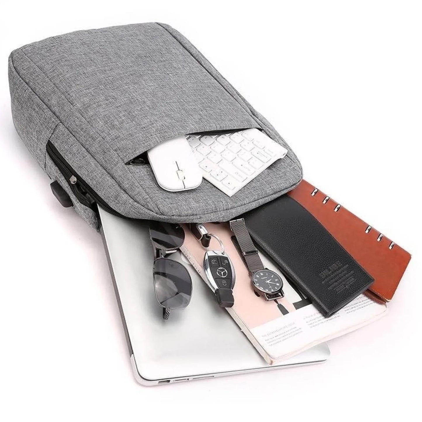 12553 Laptop Bag with Adjustable Shoulder Strap, Water-Resistant & Travel-Friendly