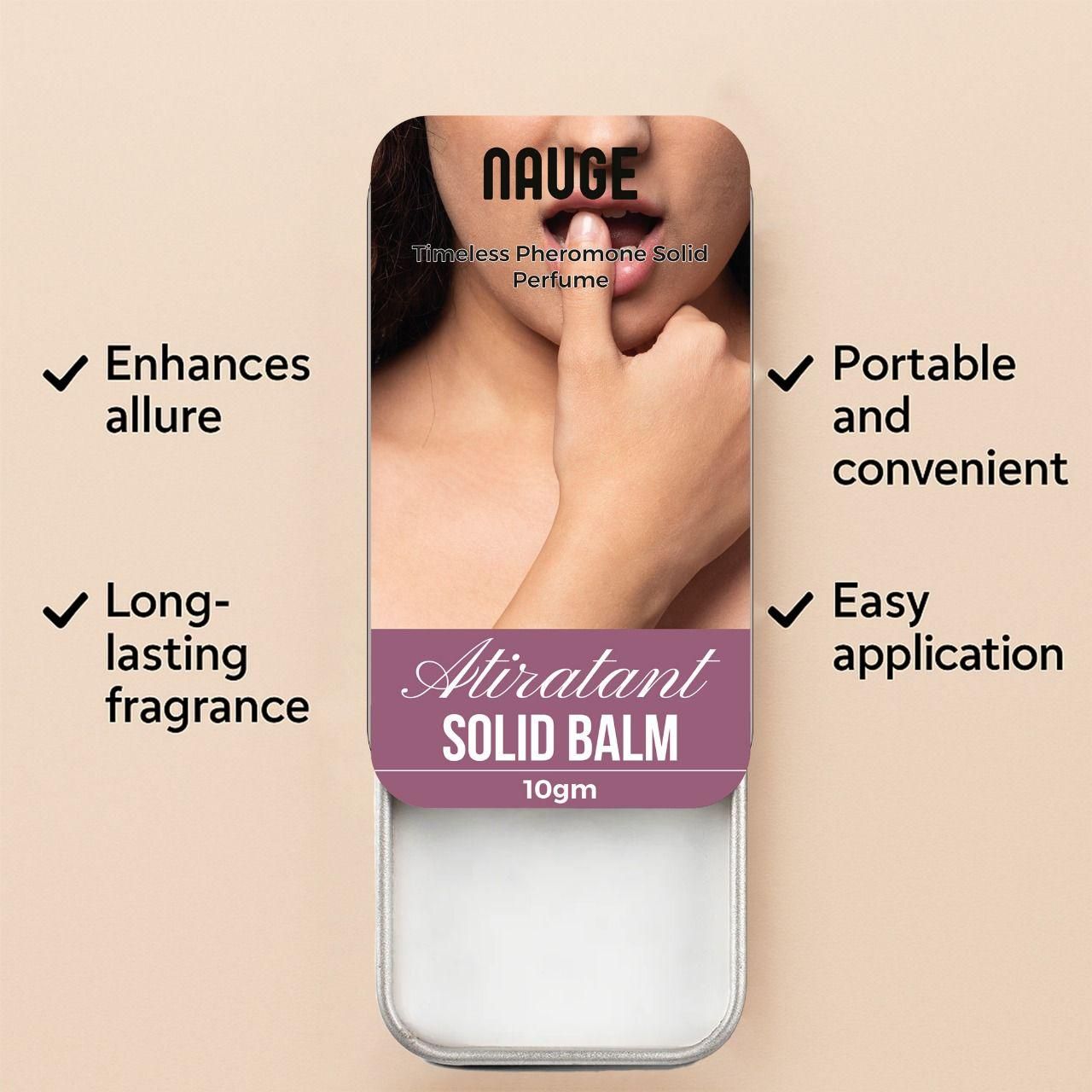 NAUGE Timeless Pheromone Solid Perfume 10gram (Pack of 2) - Fanbuluxe