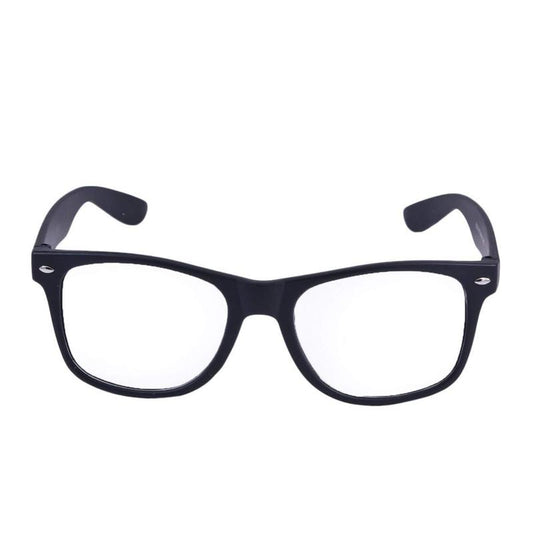 Unisex Clear Black Wayfarer Sunglass