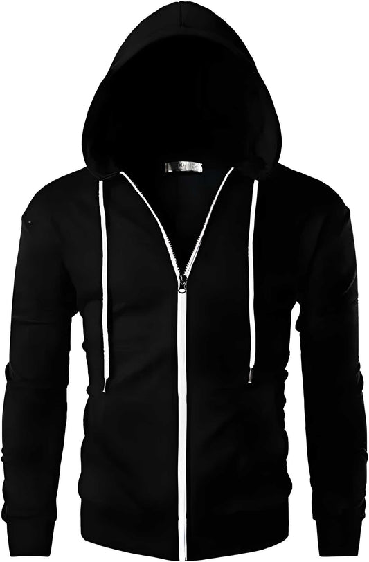 Men’s Cotton Casual Hoodie – White