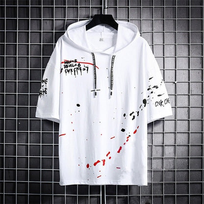 Men’s Cotton Casual Hoodie – White