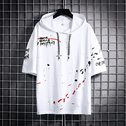 Men’s Cotton Casual Hoodie – White