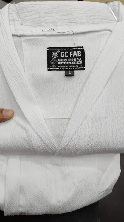 Men’s Corduroy Co-Ord Set – White Casual Wear