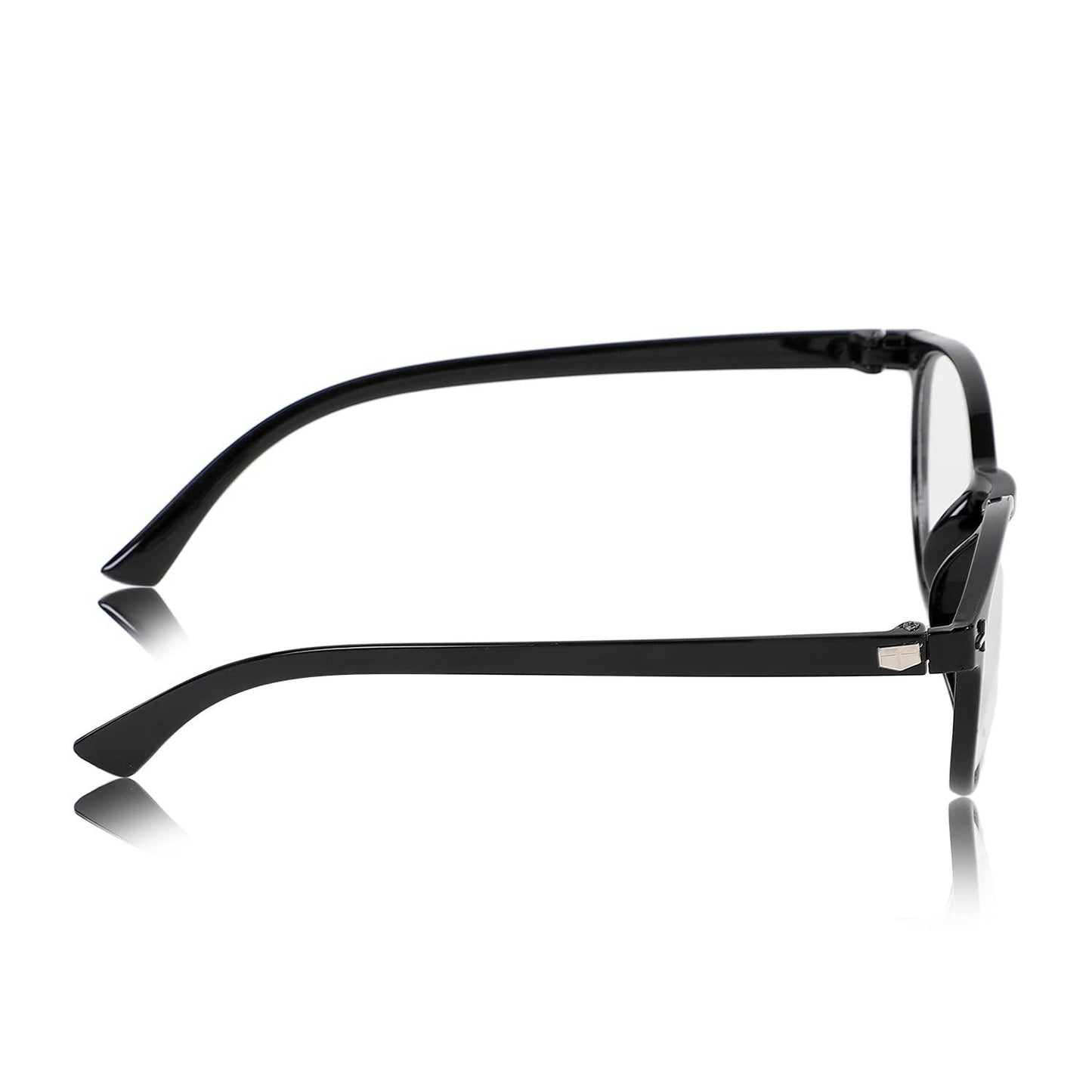 Unisex Clear Black Cat-Eye Sunglass