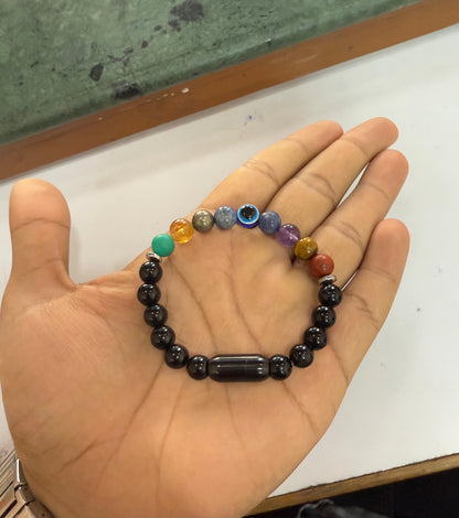 Super 9 Chakra Stone-Bead Bracelet – Unisex