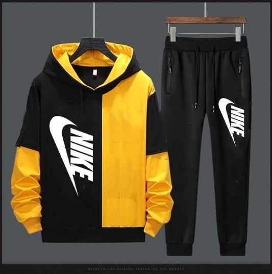 Lycra Printed Full Sleeves Men’s Regular Fit Tracksuit