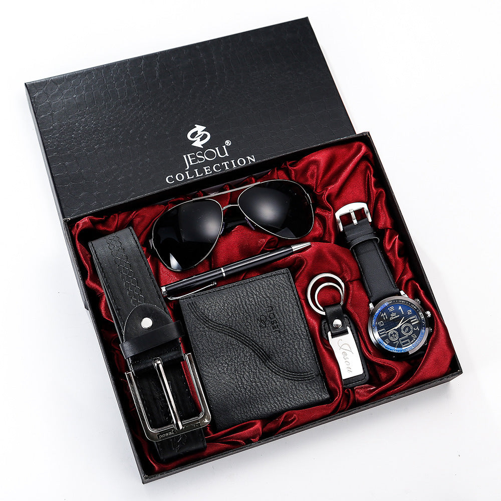 6pcs Men’s Exquisite L Gift Set – Glasses & Accessories - Fanbuluxe