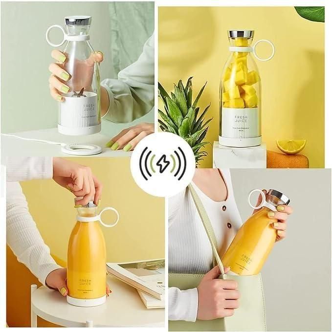 Travel Portable USB Rechargeable Mini Juice Blender – 380ml