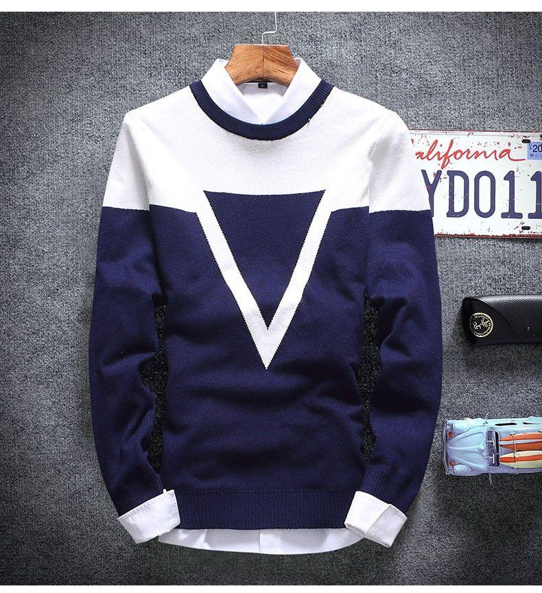 Men’s Striped Full-Sleeve Cotton T-Shirt