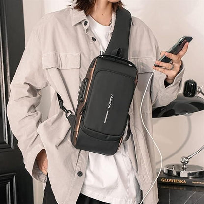 Sleek Leather Sling Bag for Men – Lightweight, Durable & Stylish