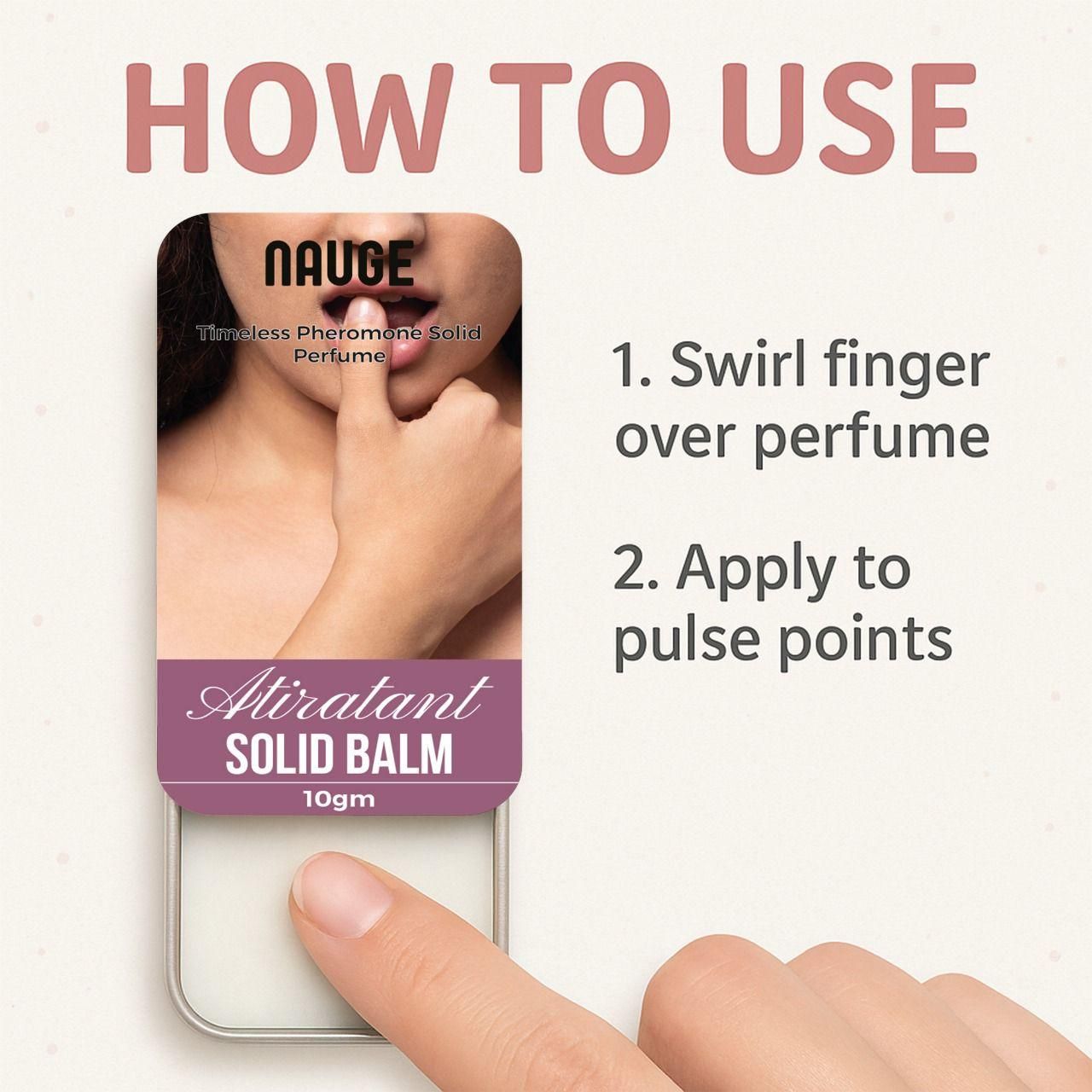 NAUGE Timeless Pheromone Solid Perfume 10gram (Pack of 2) - Fanbuluxe