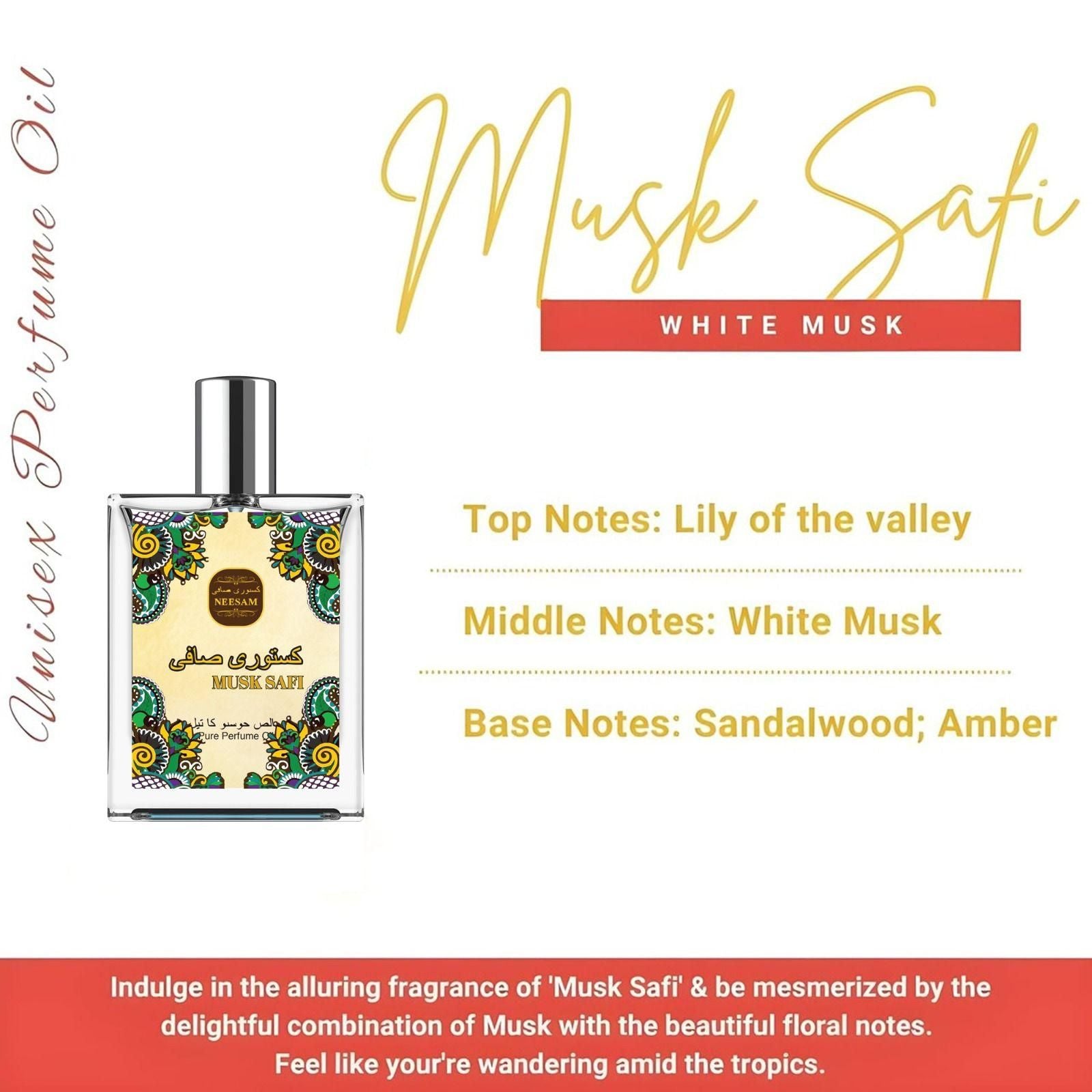 Musk Safi Pure Perfume Oil 50ML (Pack of 2) - Fanbuluxe